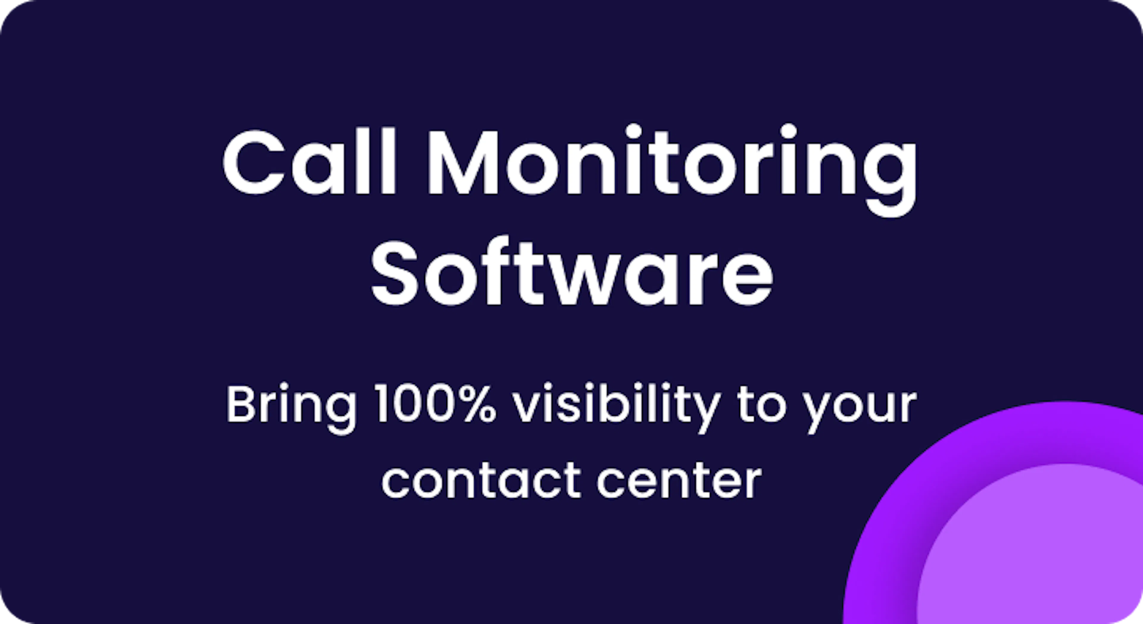 Call Monitoring software