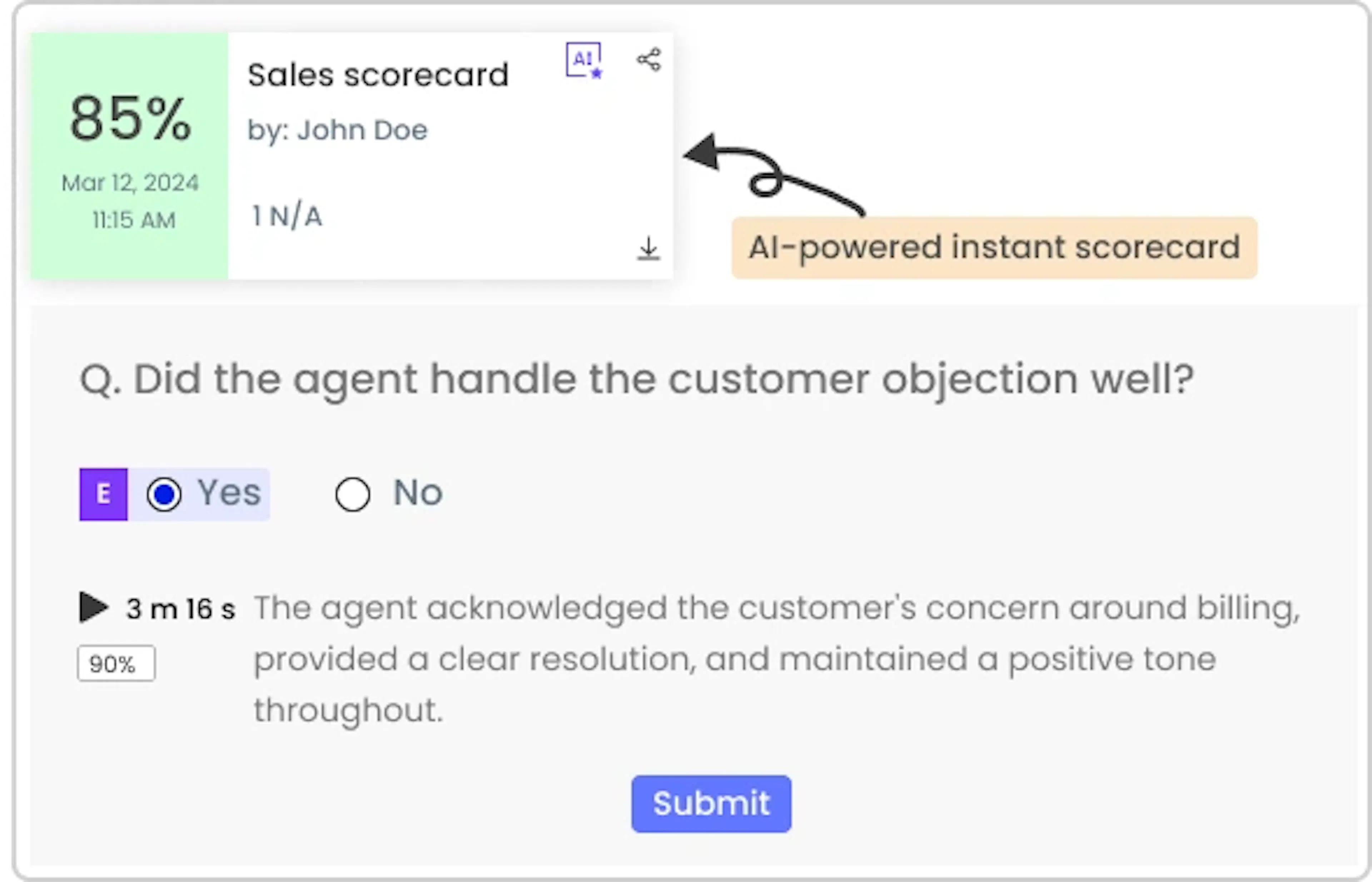 Auto-scorecard-filling