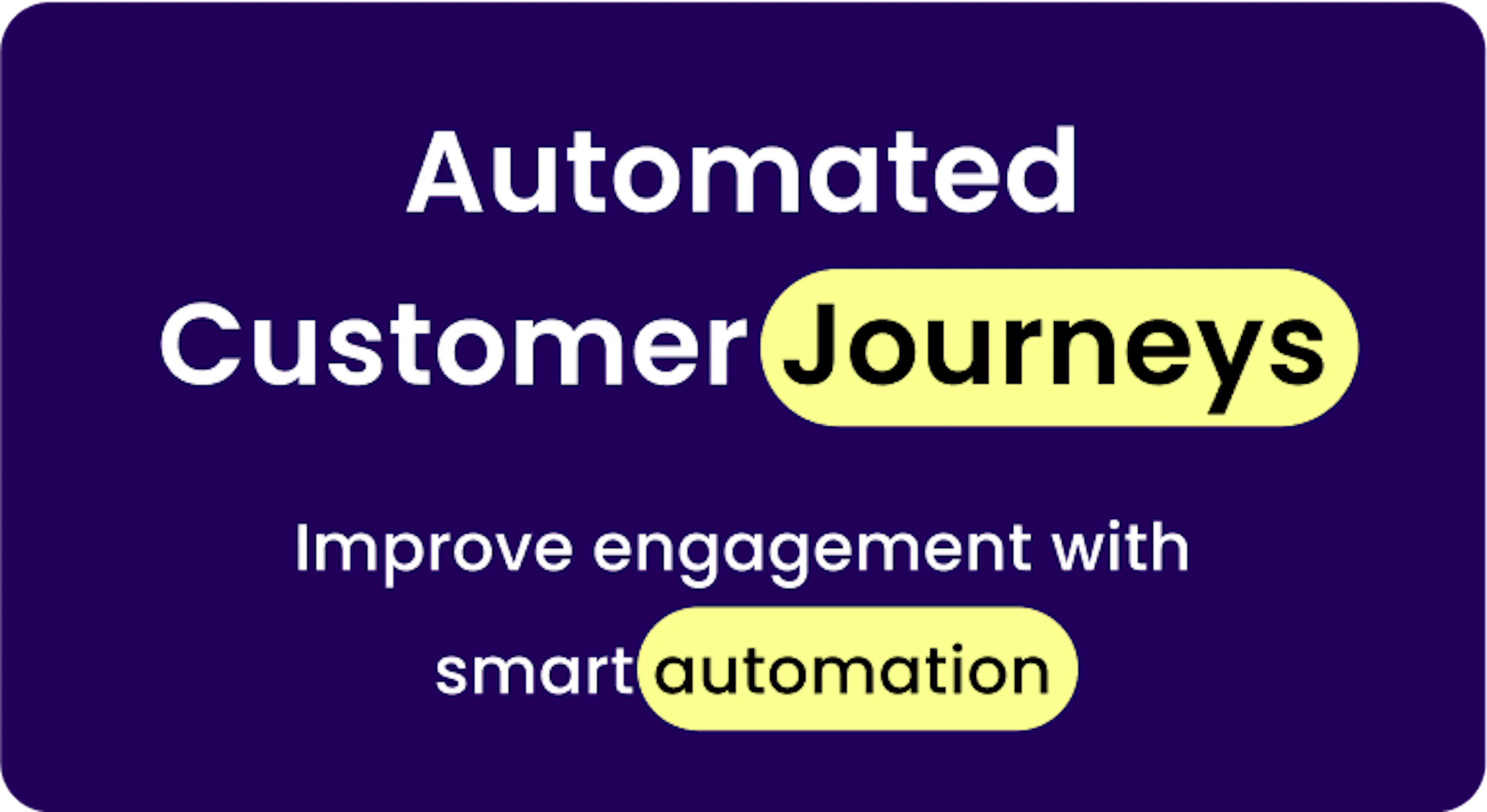 Automated customer journey