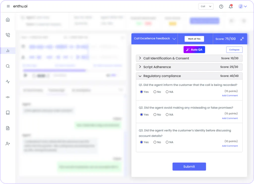QA Scorecards