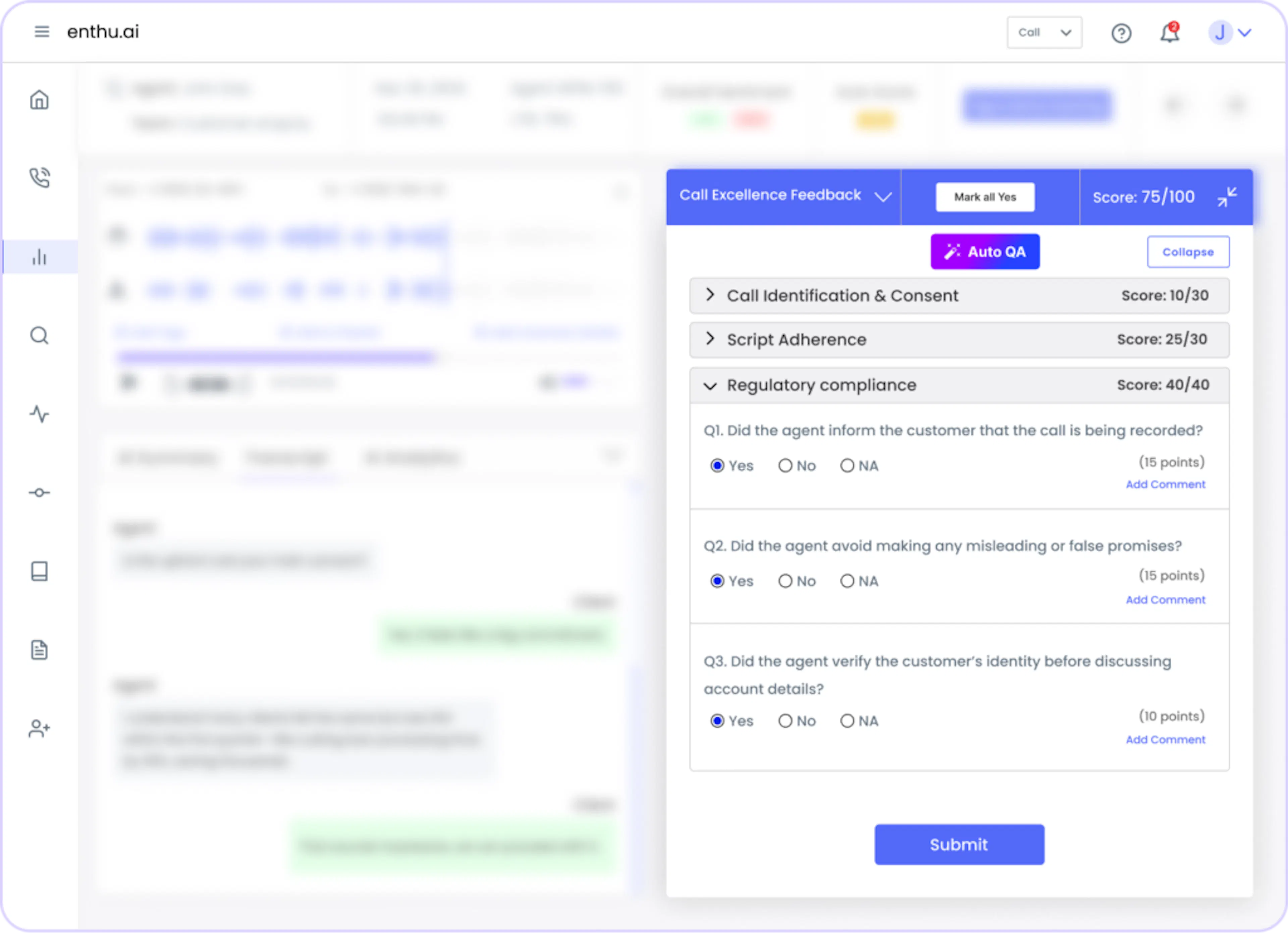 QA Scorecards