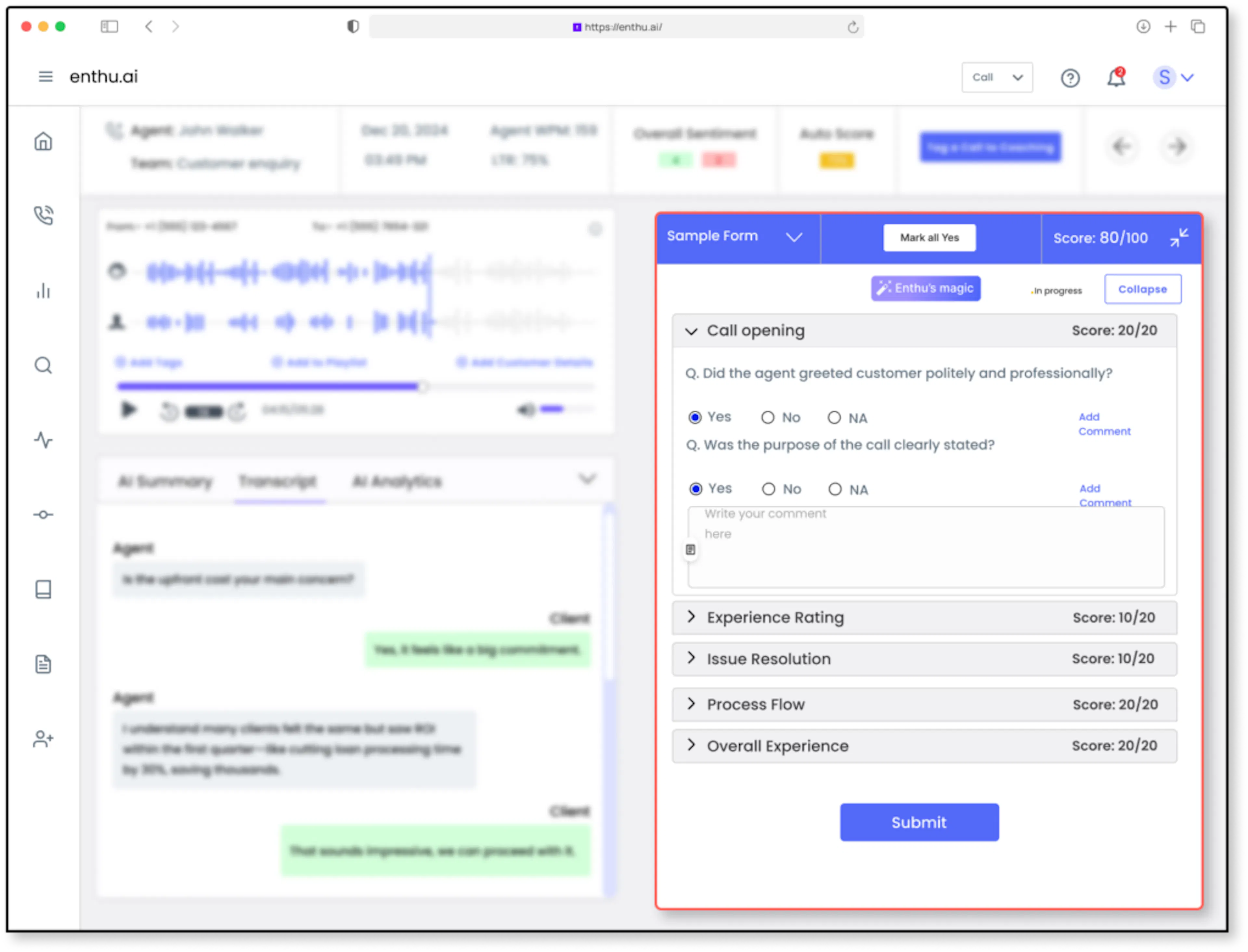 QA Feedback-form