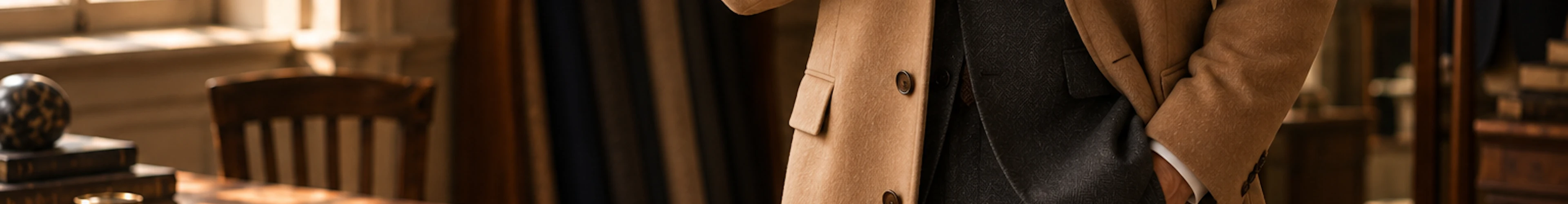 Man wearing an overcoat