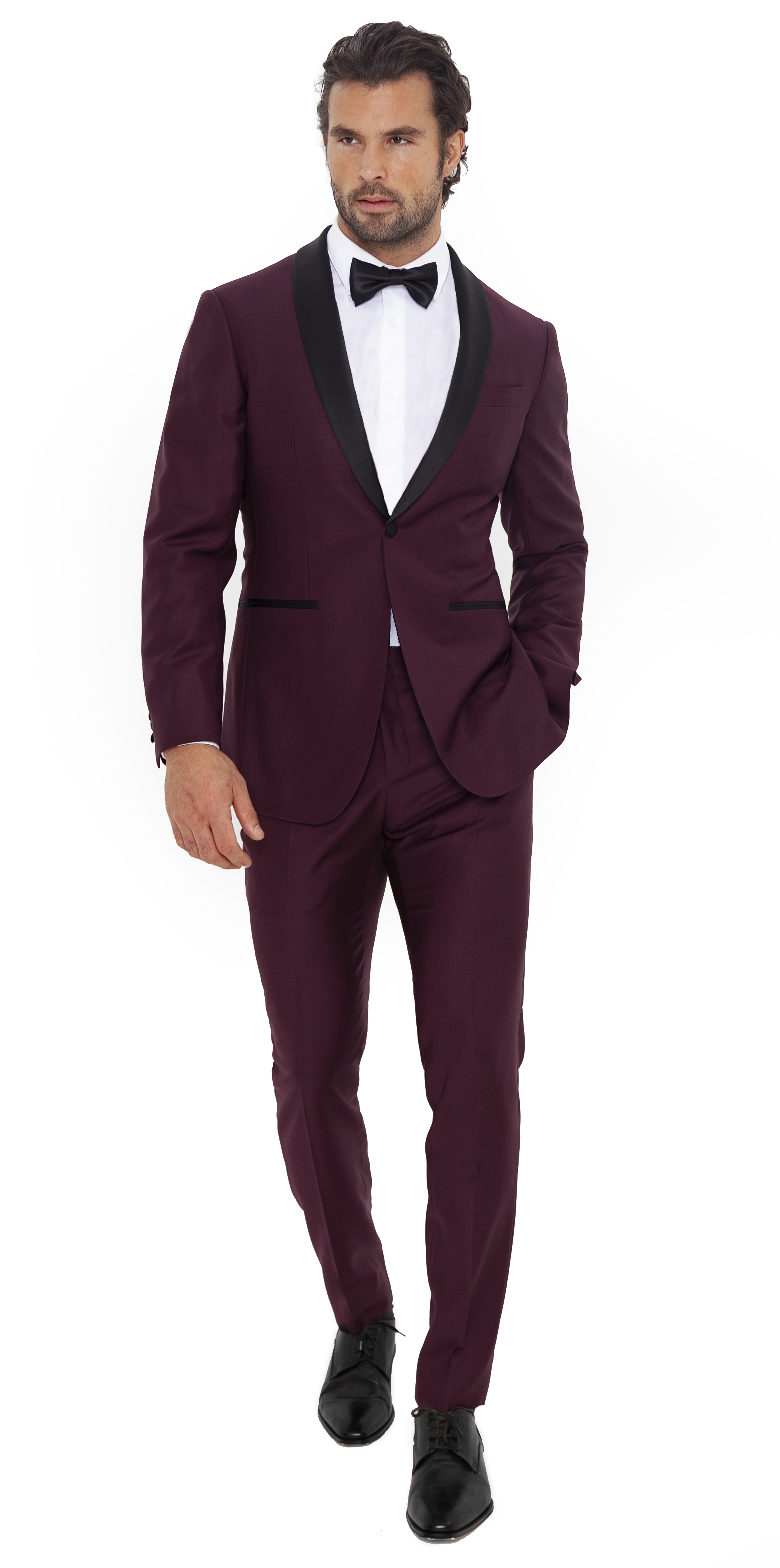 The Burgundy Wedding Suit 