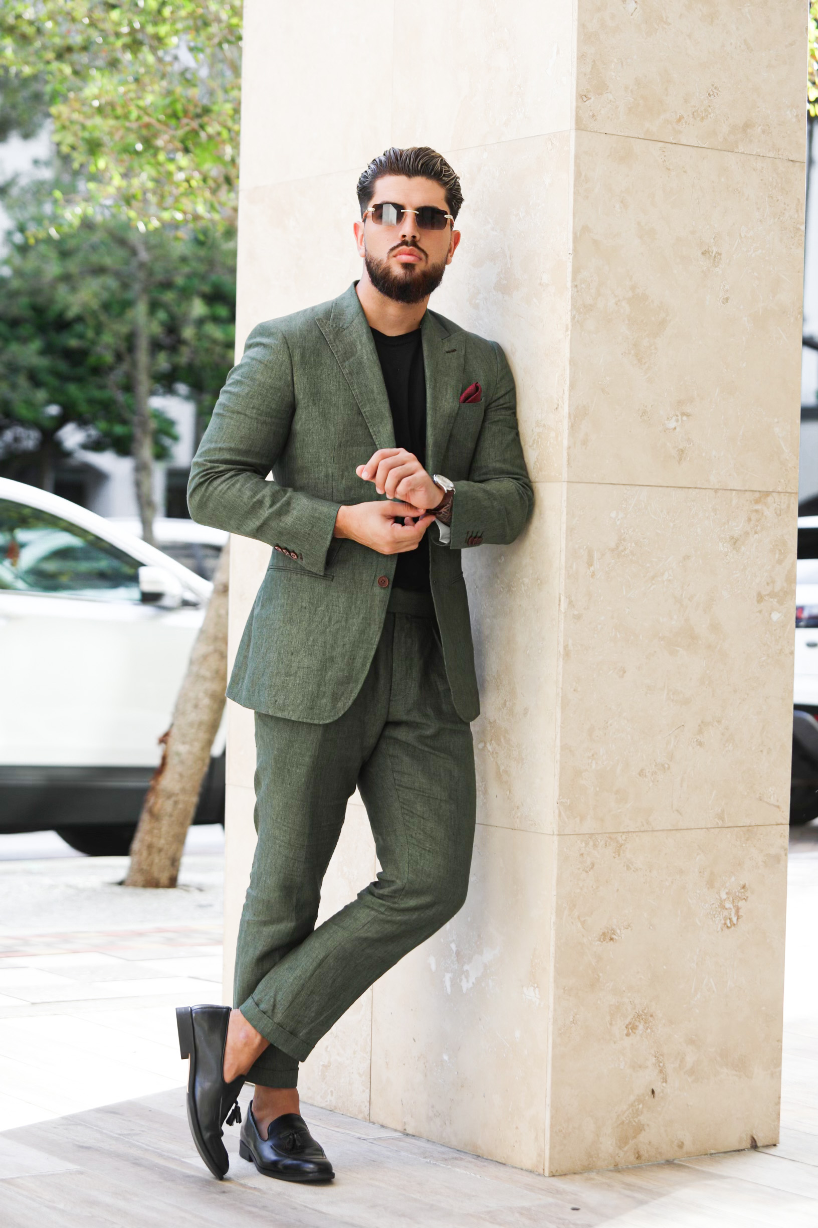 Custom Green Suit