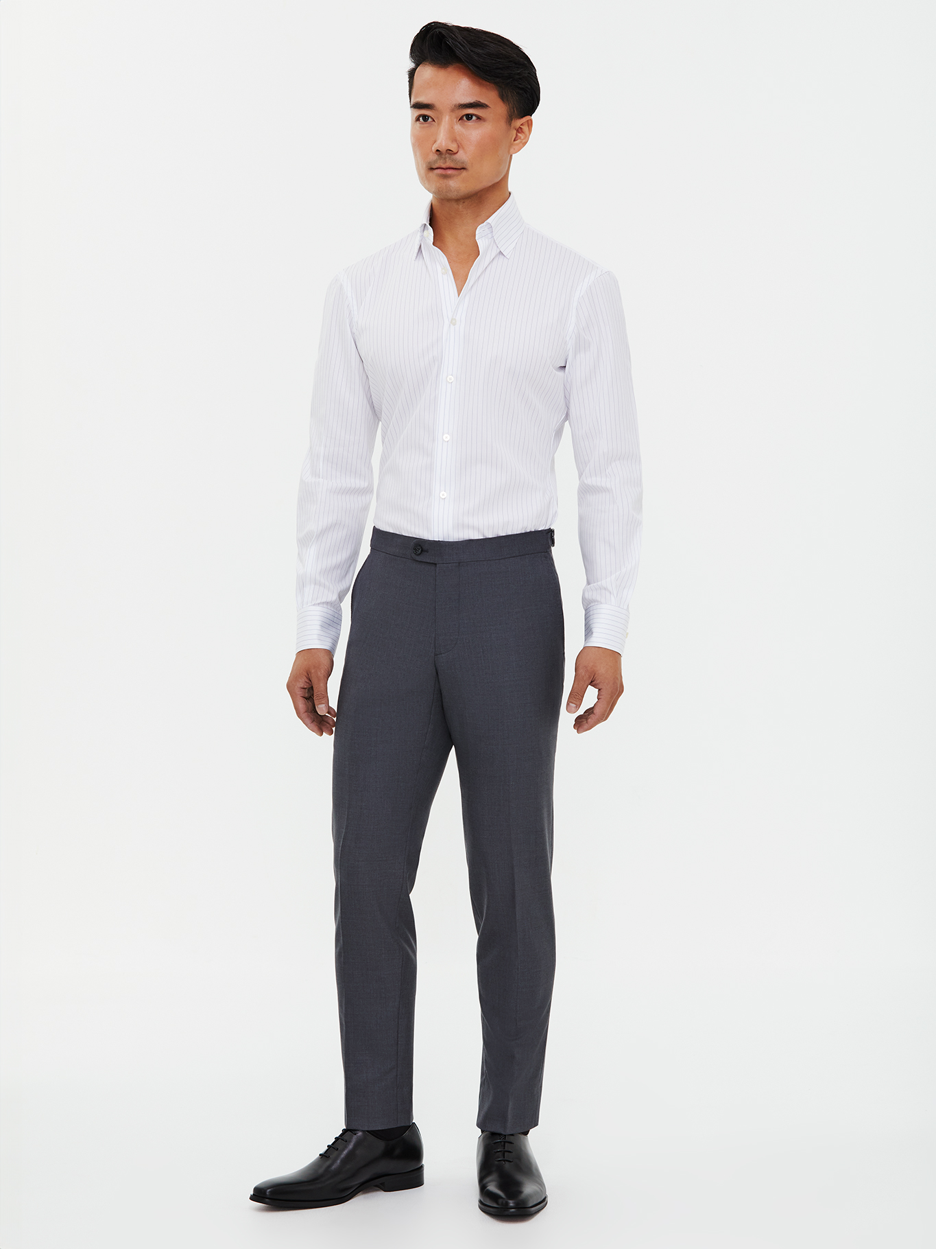 その他 TSJ SUITS 3P GRAY M Two-Piece Dark Grey Sharkskin Suit – Mason & Sons US