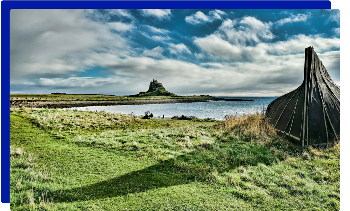 Lindisfarne Castle on Holy Island, Northumberland
