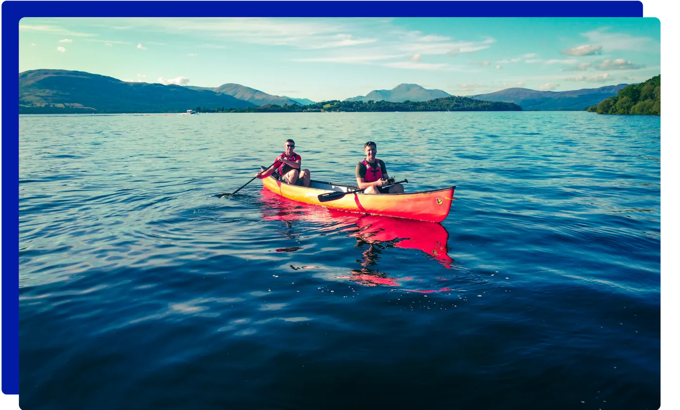 Canoeing on Loch Lomond