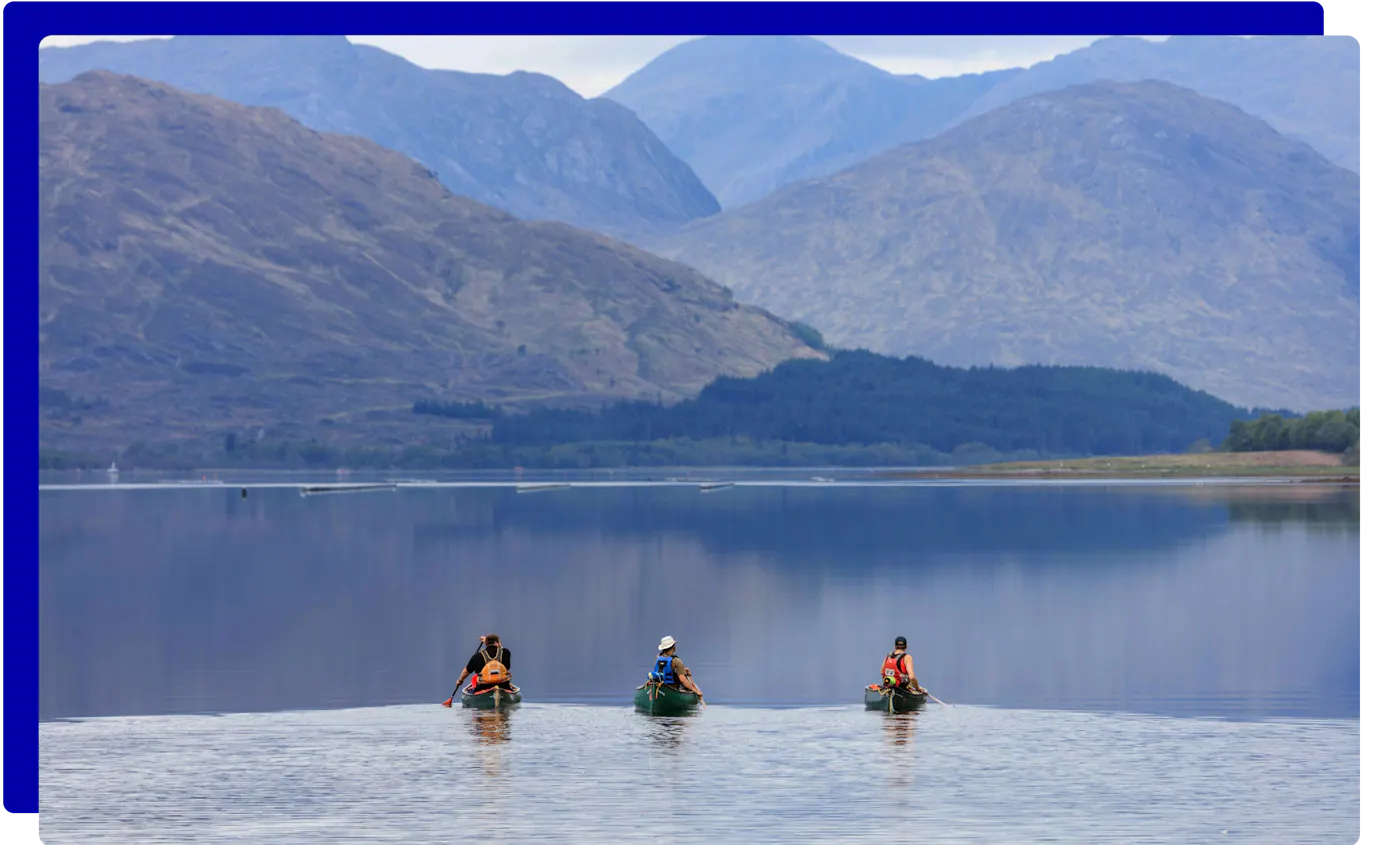 Canoeing on Loch Tay