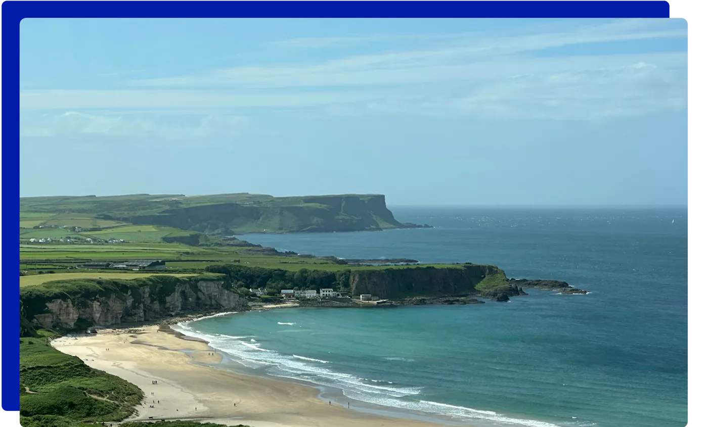 Whitepark Bay on the Causeway Coast near Ballintoy, Northern Ireland