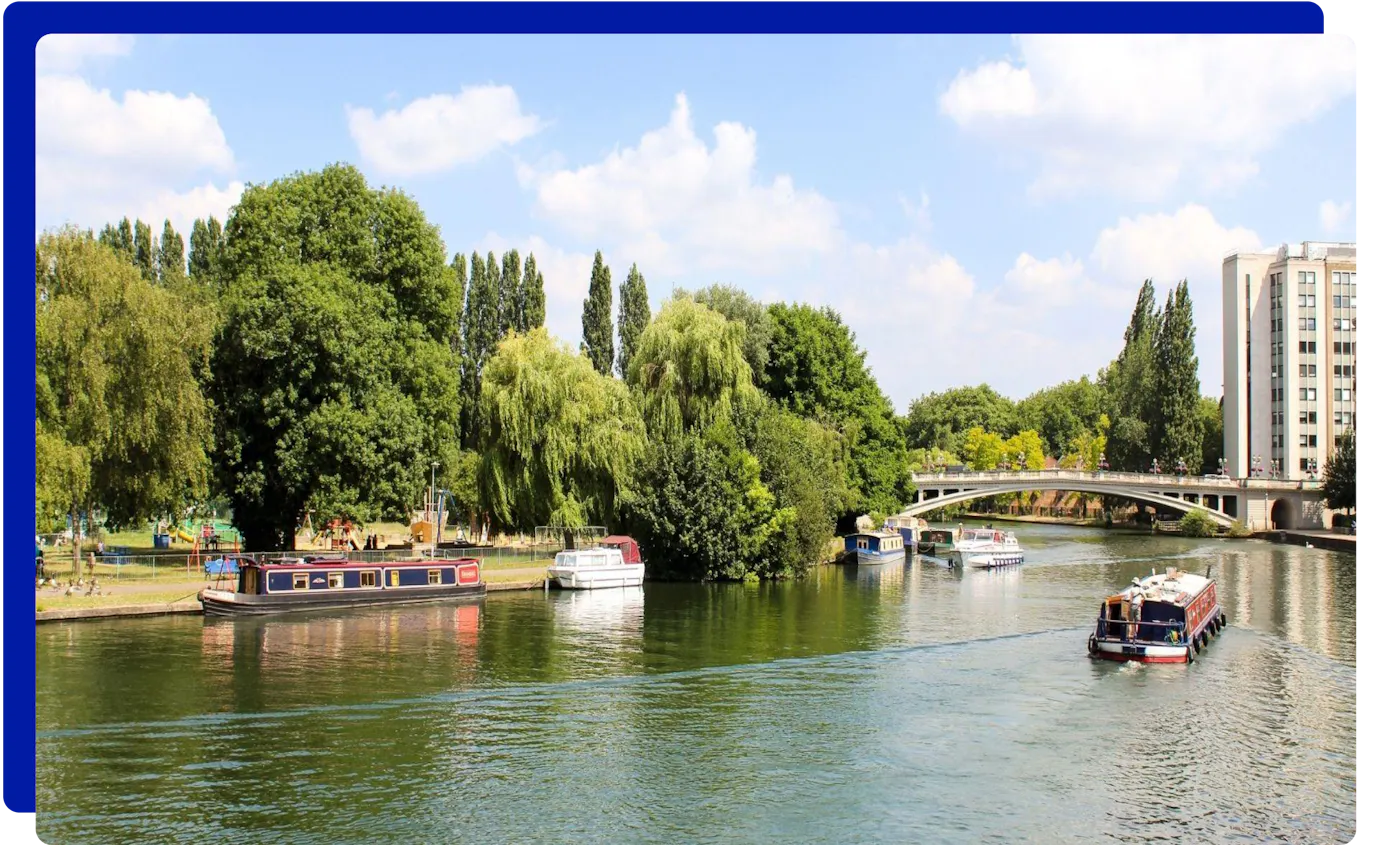 River running through Reading, Berkshire
