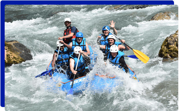 White water rafting with Frogs Rafting