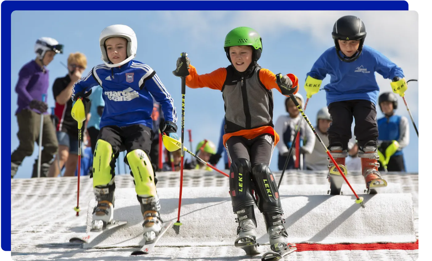 Children's skiing club at Norfolk Snowsports