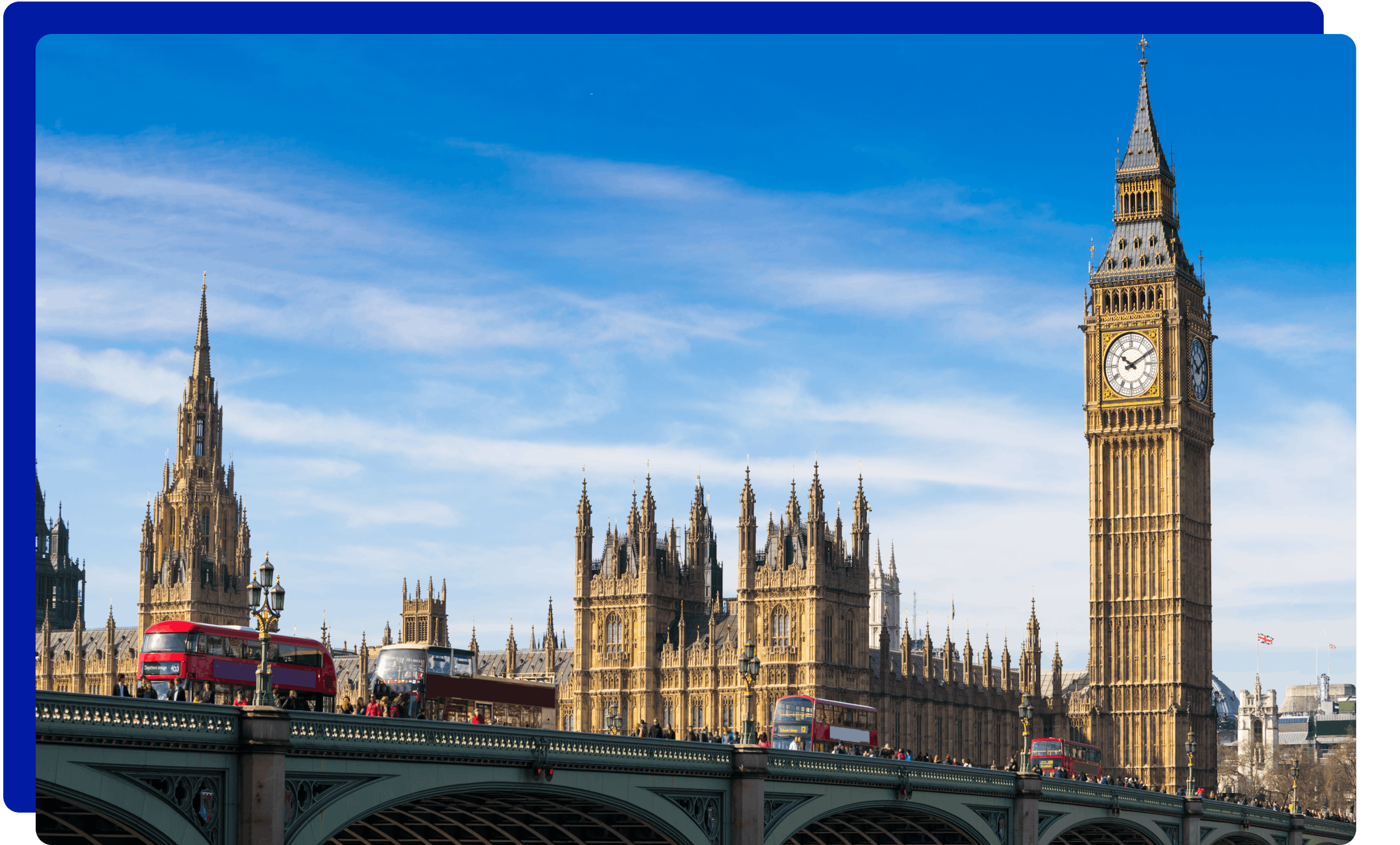 London Big Ben form Westminster bridge