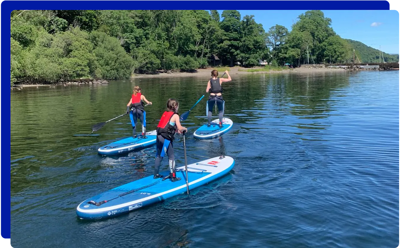 Paddleboarding in Ullswater in the Lake District