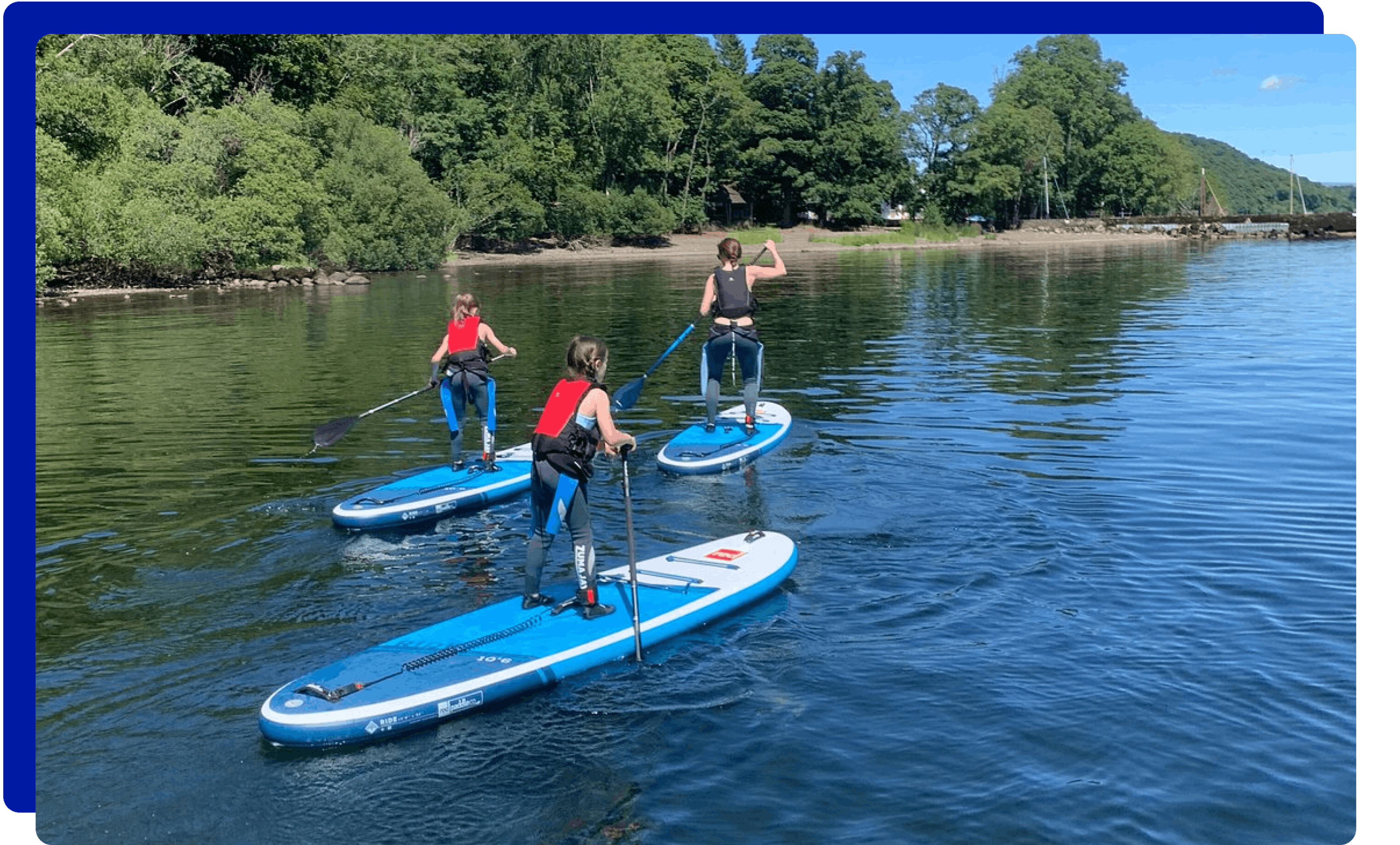 Paddleboarding in Ullswater in the Lake District
