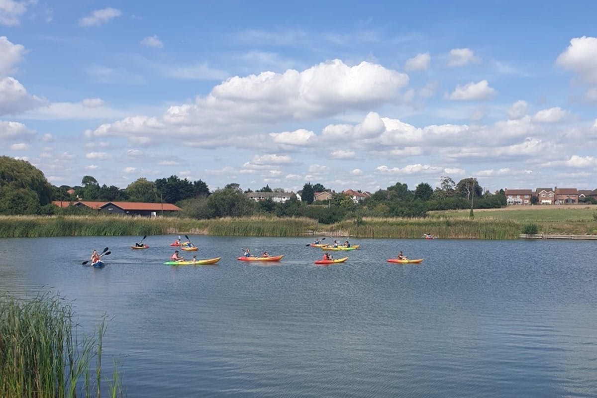 kayaking on calm waters