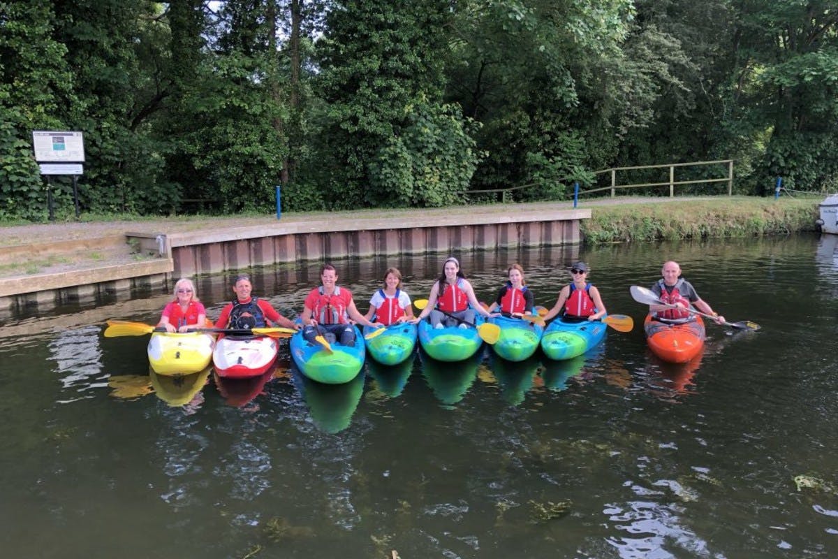 canoeing on canal