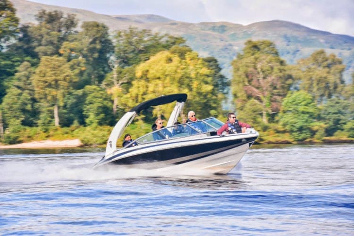 Book a speedboat tour at Portnellan Farm 