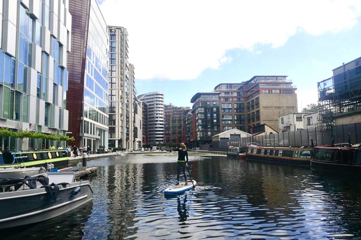 Paddington Basin with Active360 book SUP