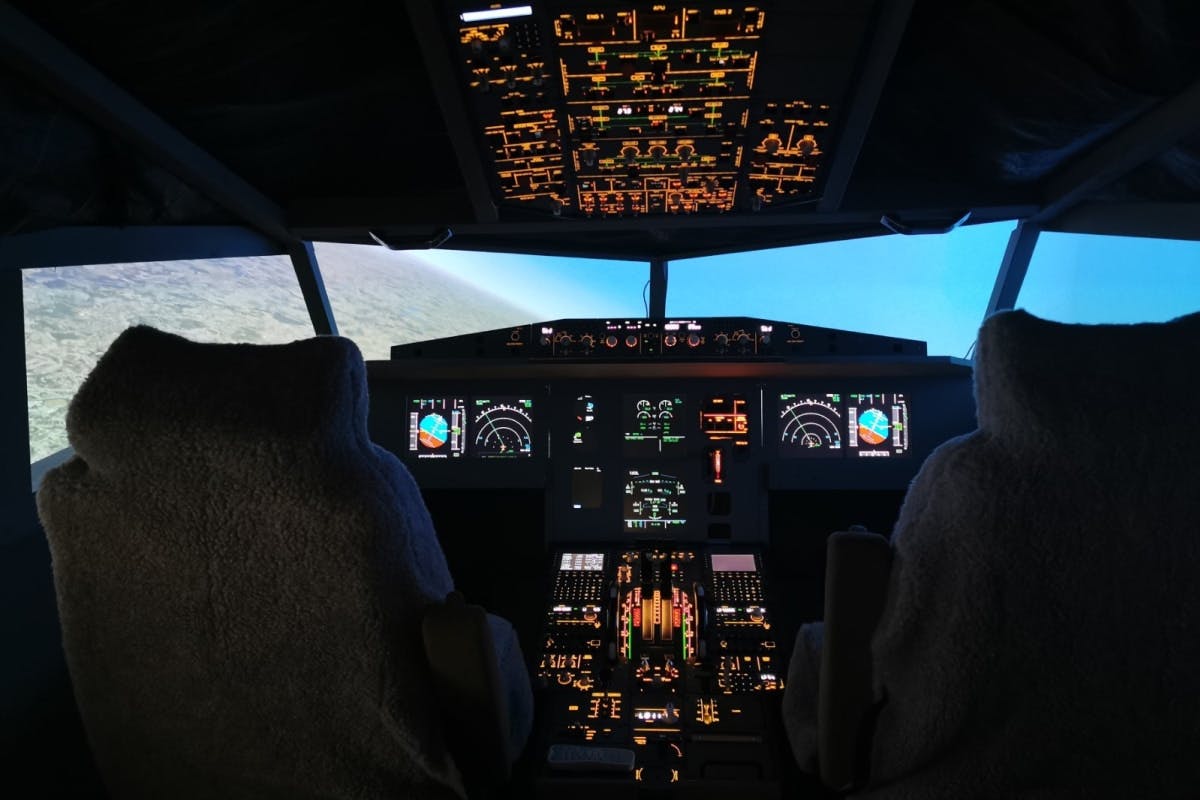 Book a flight experience at the Flight Sim Experience 