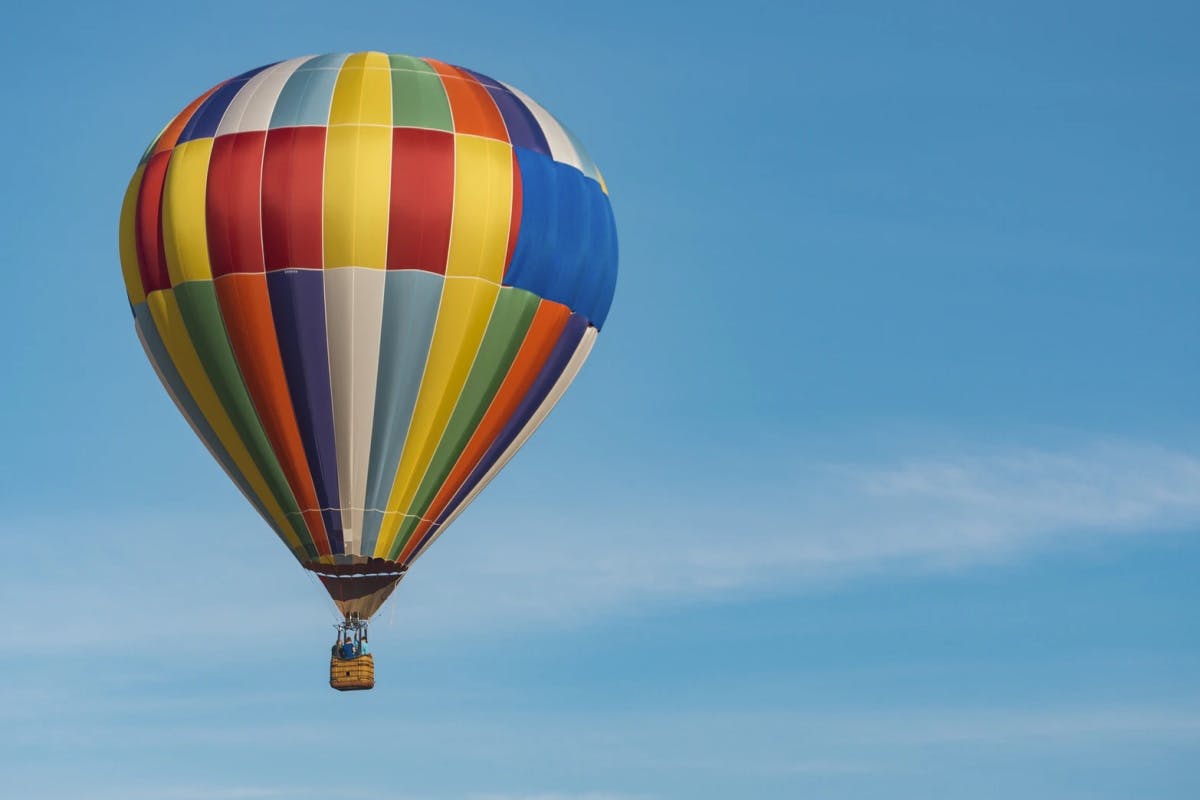 Book now a hot air balloon ride