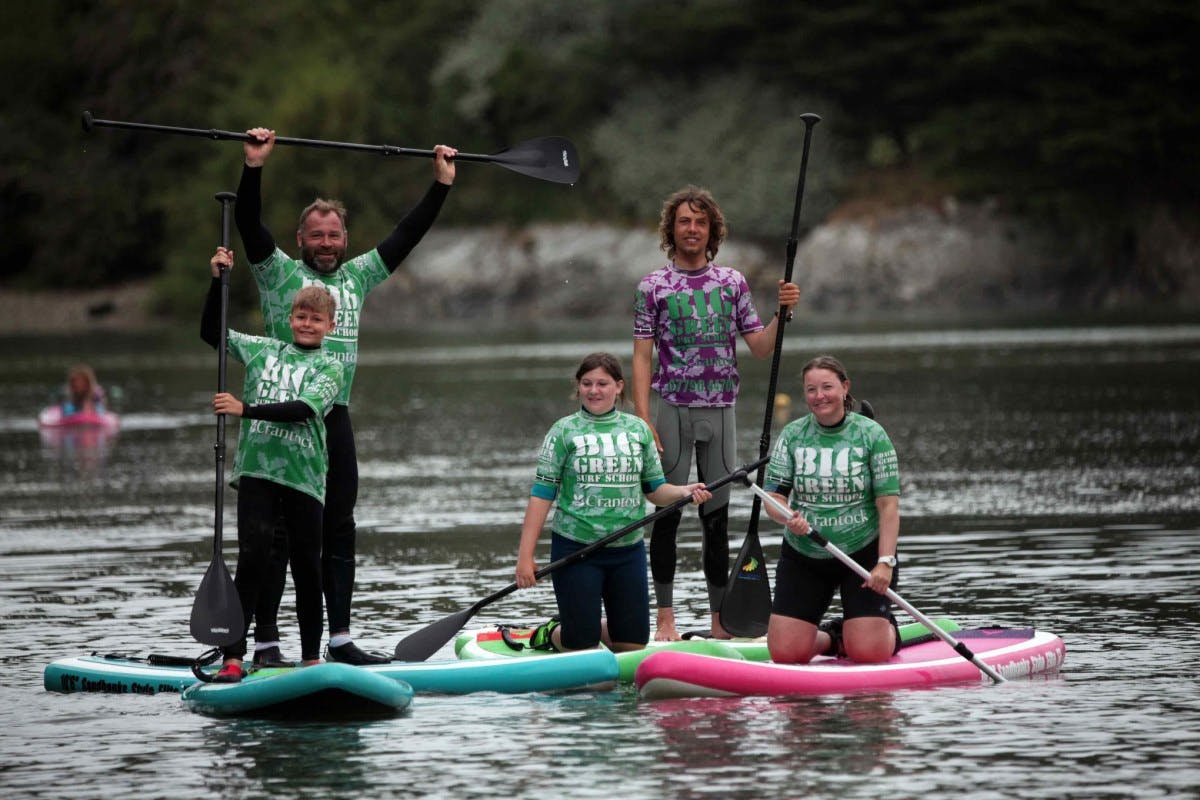 Book SUP now with Big Green Surf School