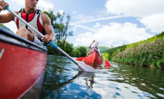 Go kayaking or canoeing in England