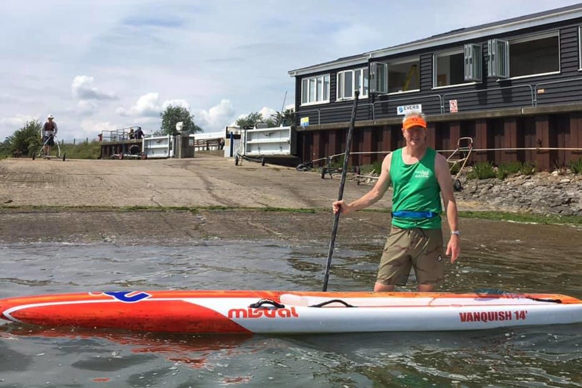 Mike Frangipani SUP charity paddle Maldon Essex