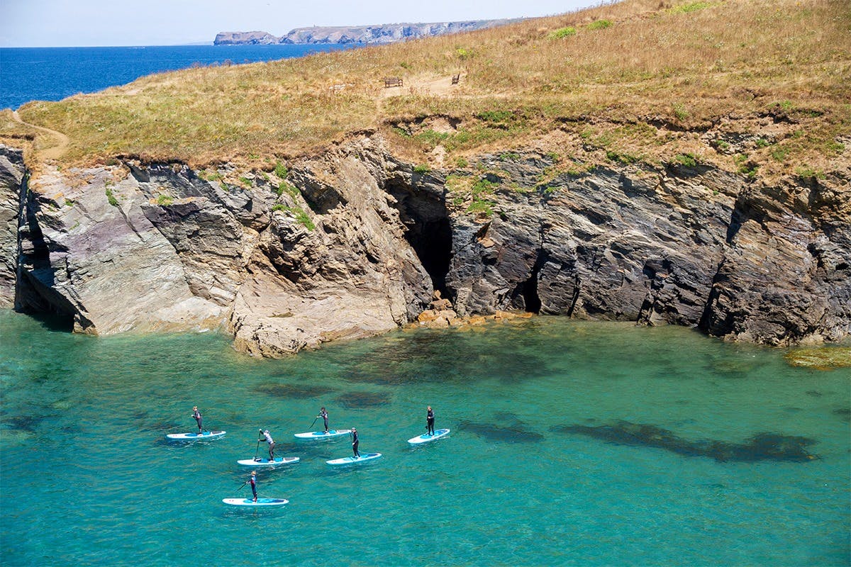 Book paddleboarding with Cornish Rock Tors