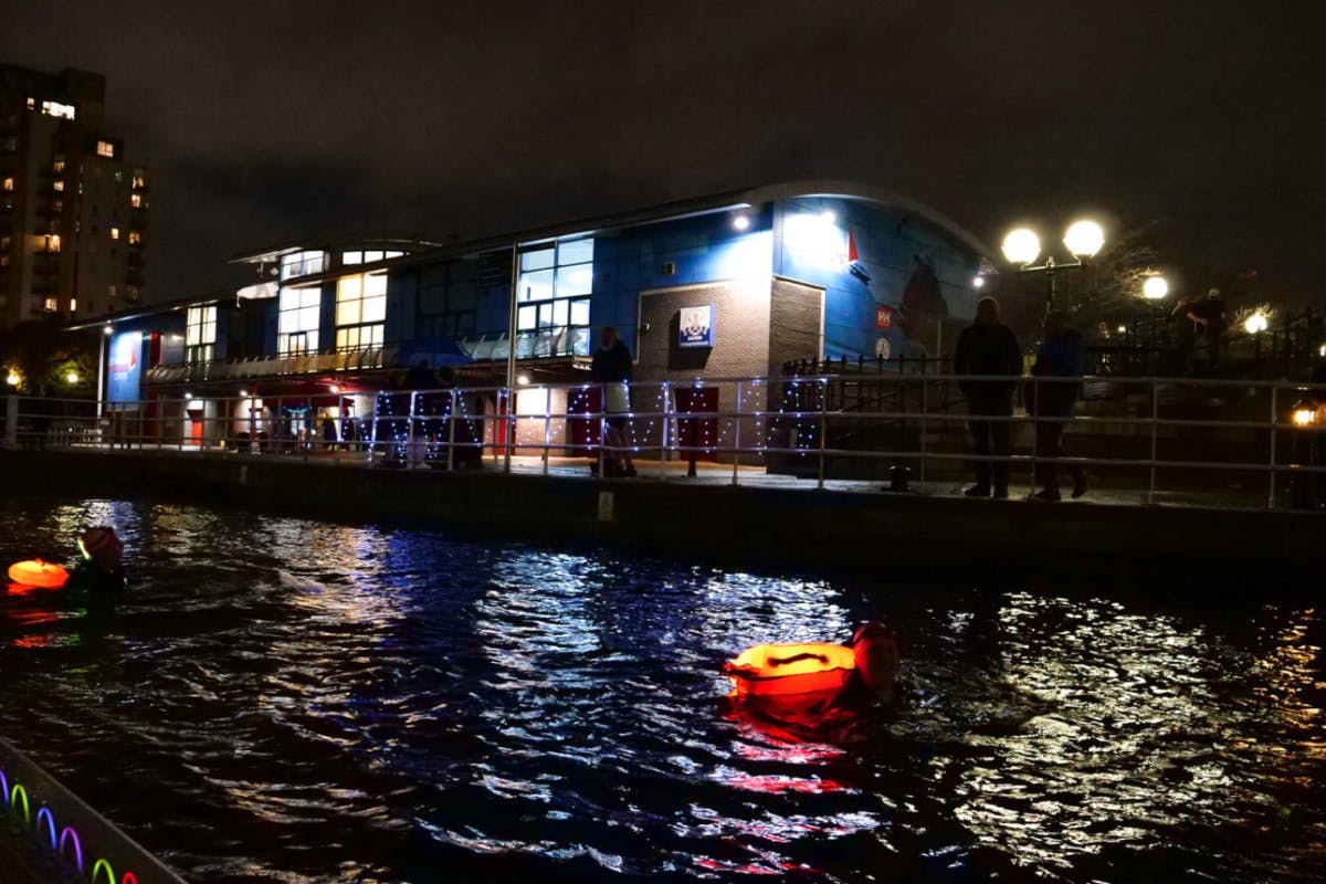 salford quays night swim halloween