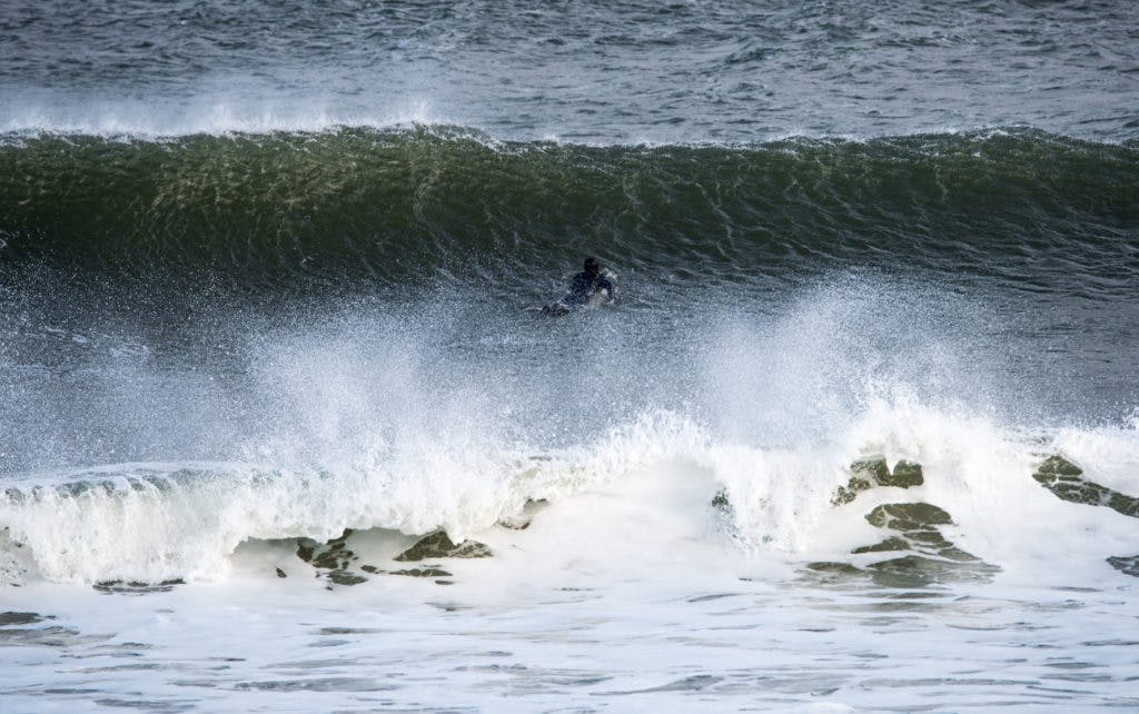 Surfing in Broadstairs, Kent