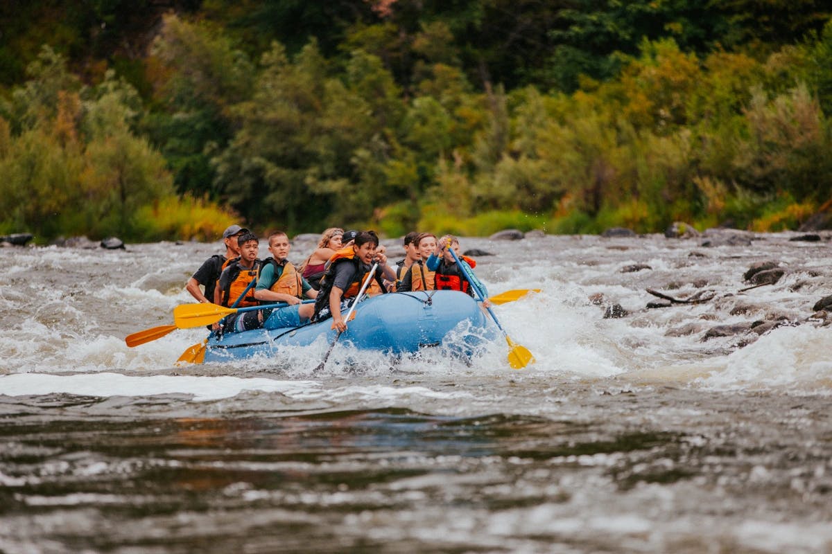 White water rafting in Wales