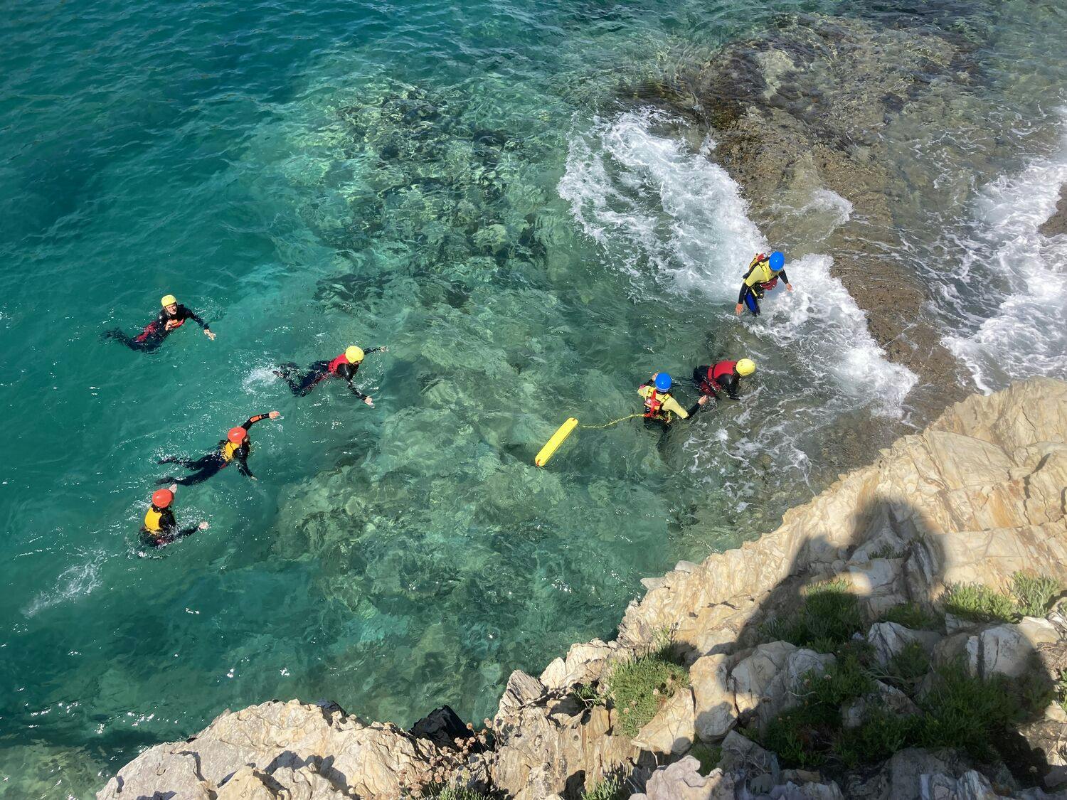 Coasteering in Wales