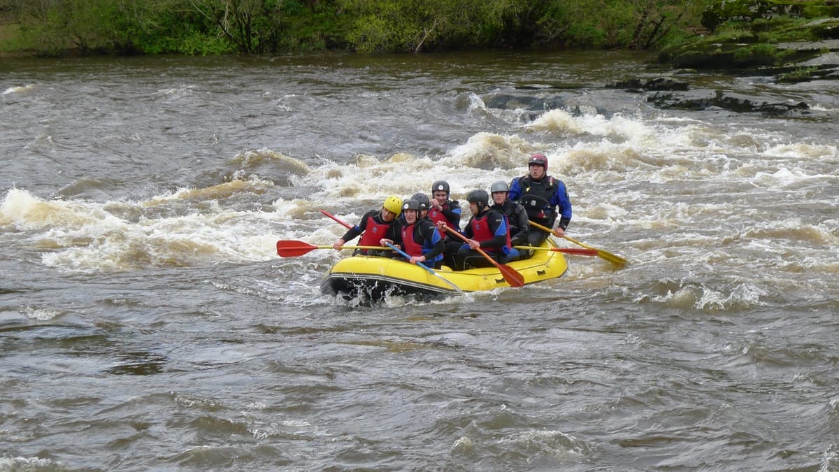 White water rafting in Scotland