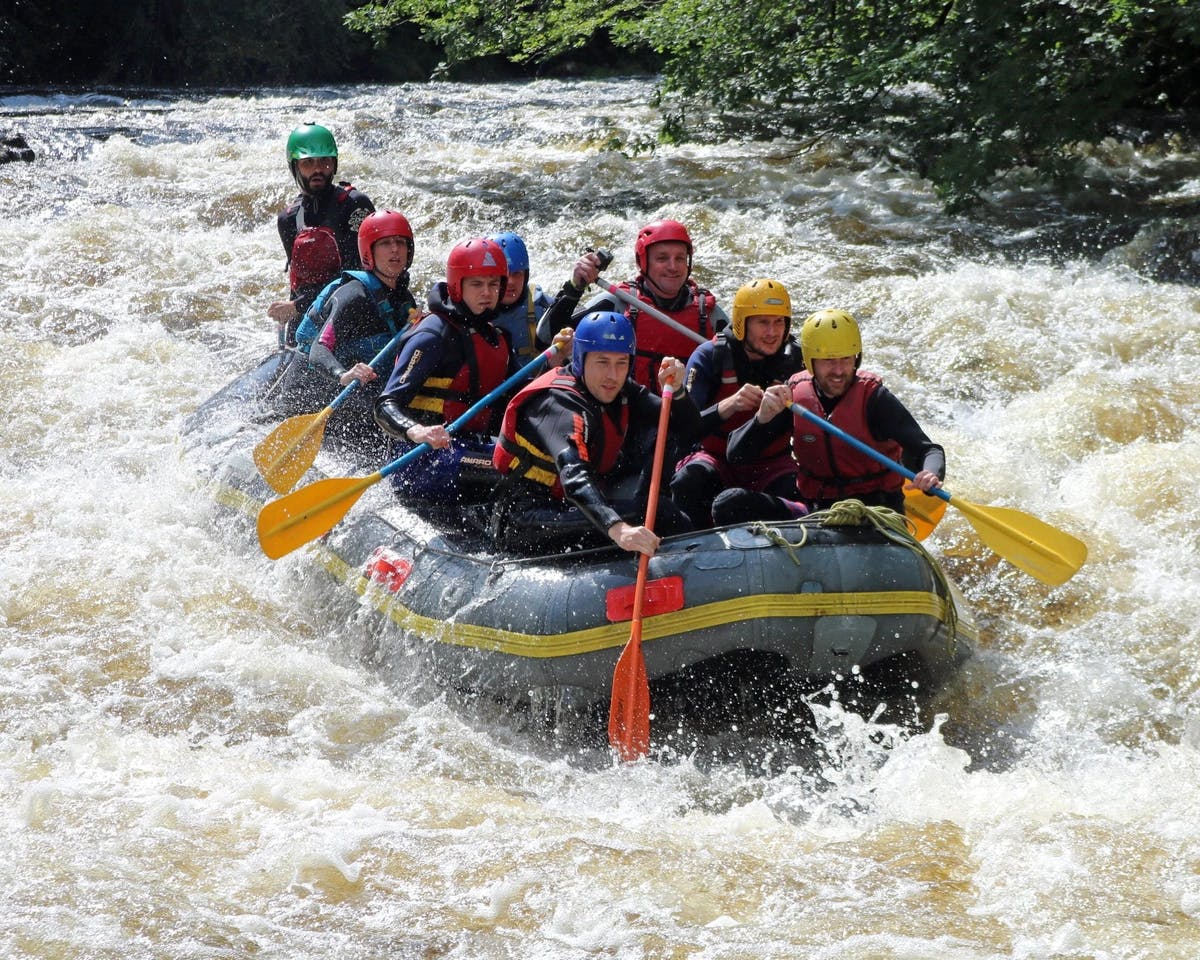 White water rafting in Scotland