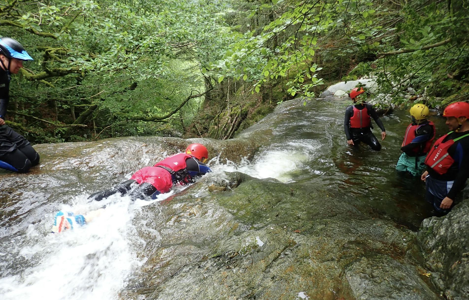 Gorge scrambling in Snowdonia