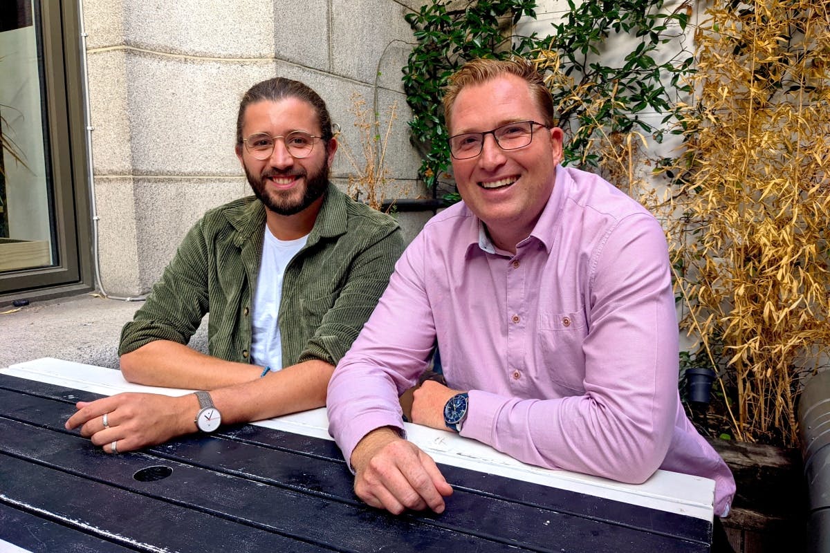 eola co-founder and ceo callum hemsley and seedrs cco john lake