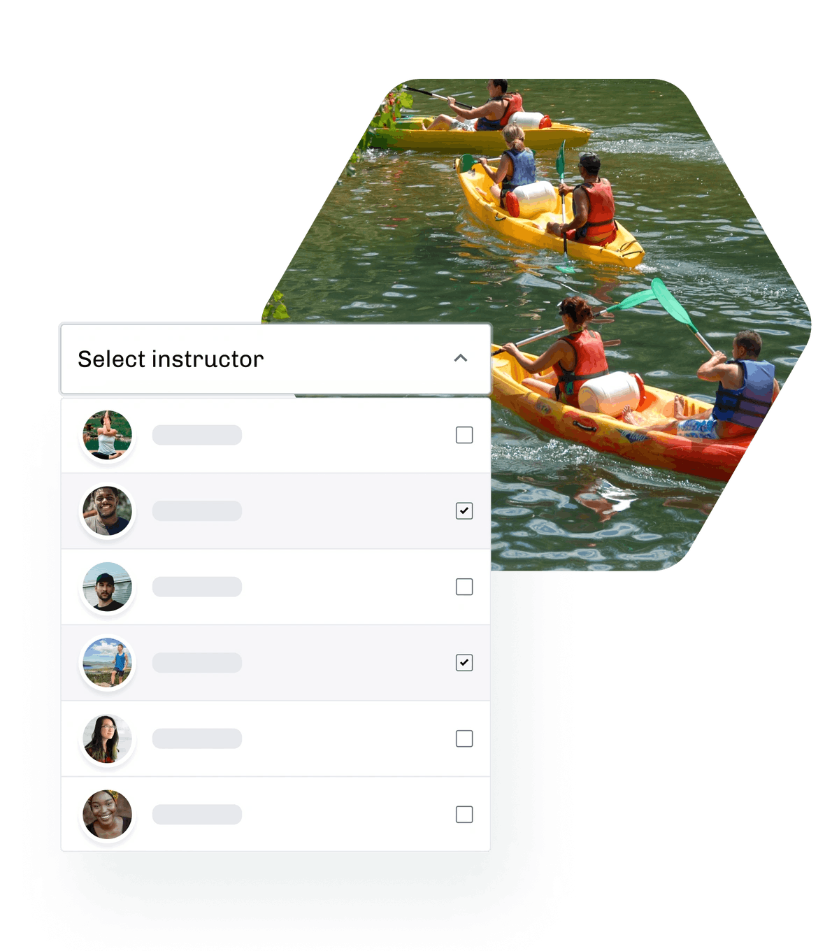 Online rental system for kayaking and canoeing