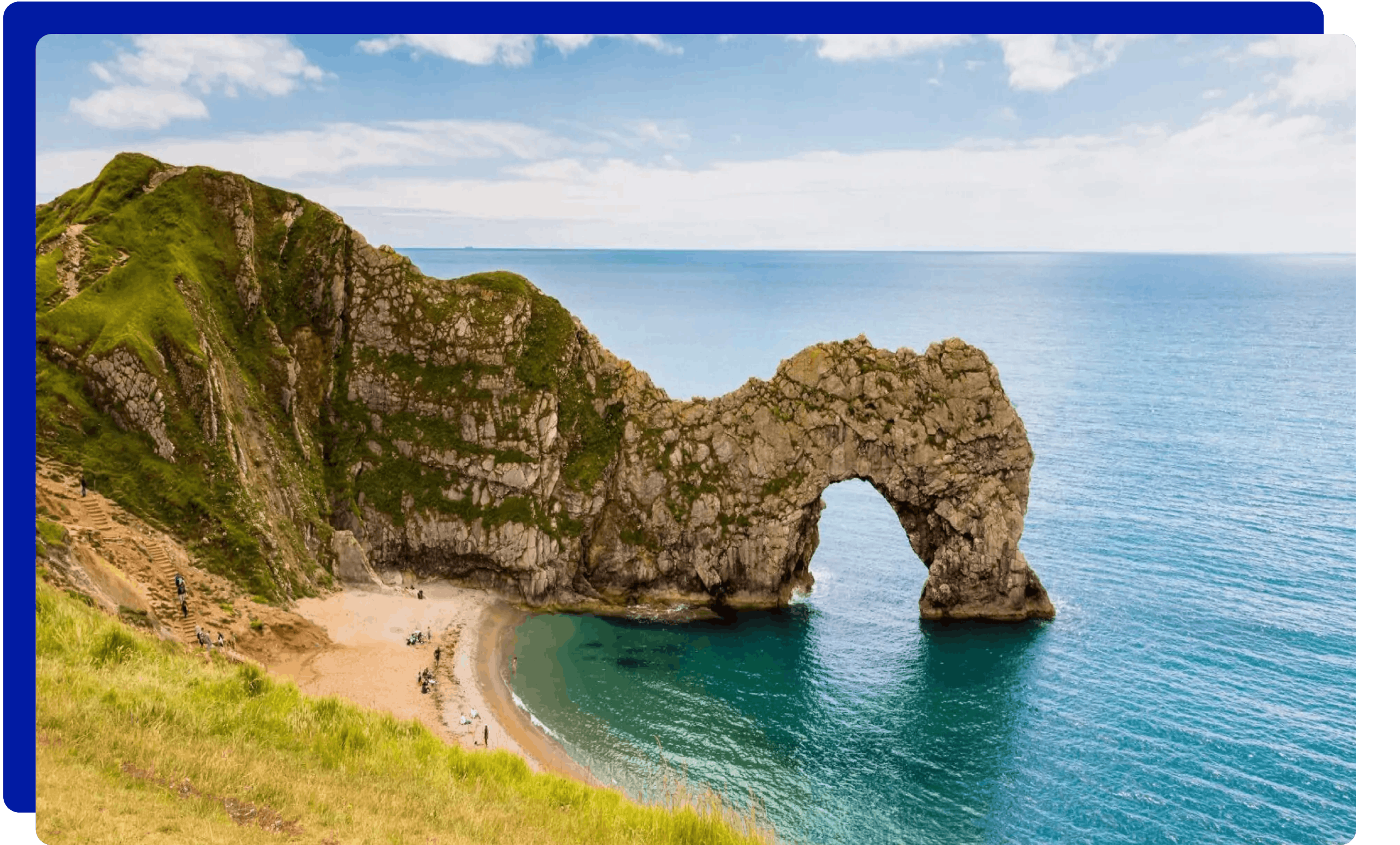 Durdle door beach in Dorset