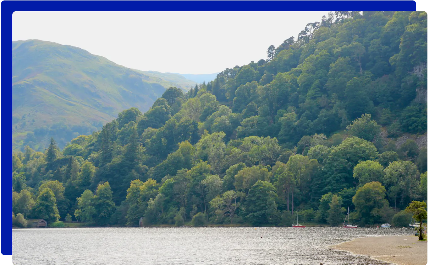 Ullswater near Watermillock in the Lake District
