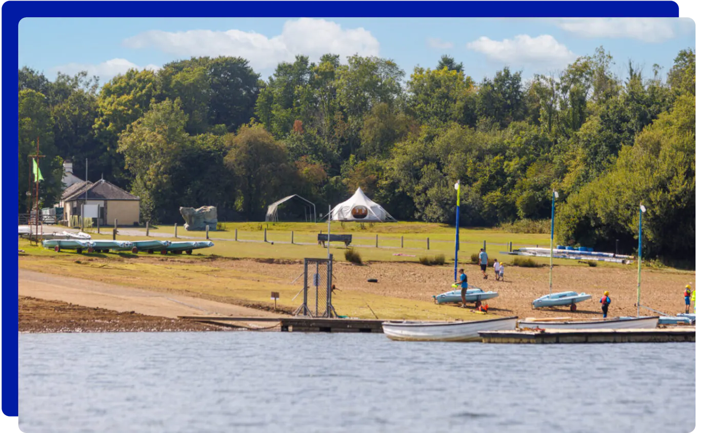 Camping, glamping and activities at Roadford Lake Activity Centre