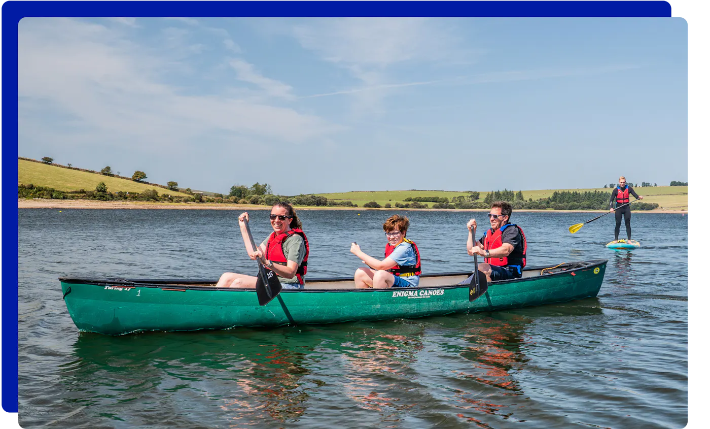 Canoeing at Siblyback Lake