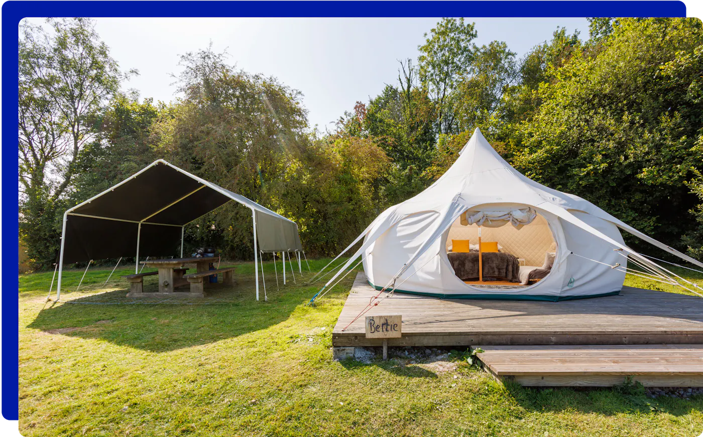 Camping and glamping at Roadford Lake