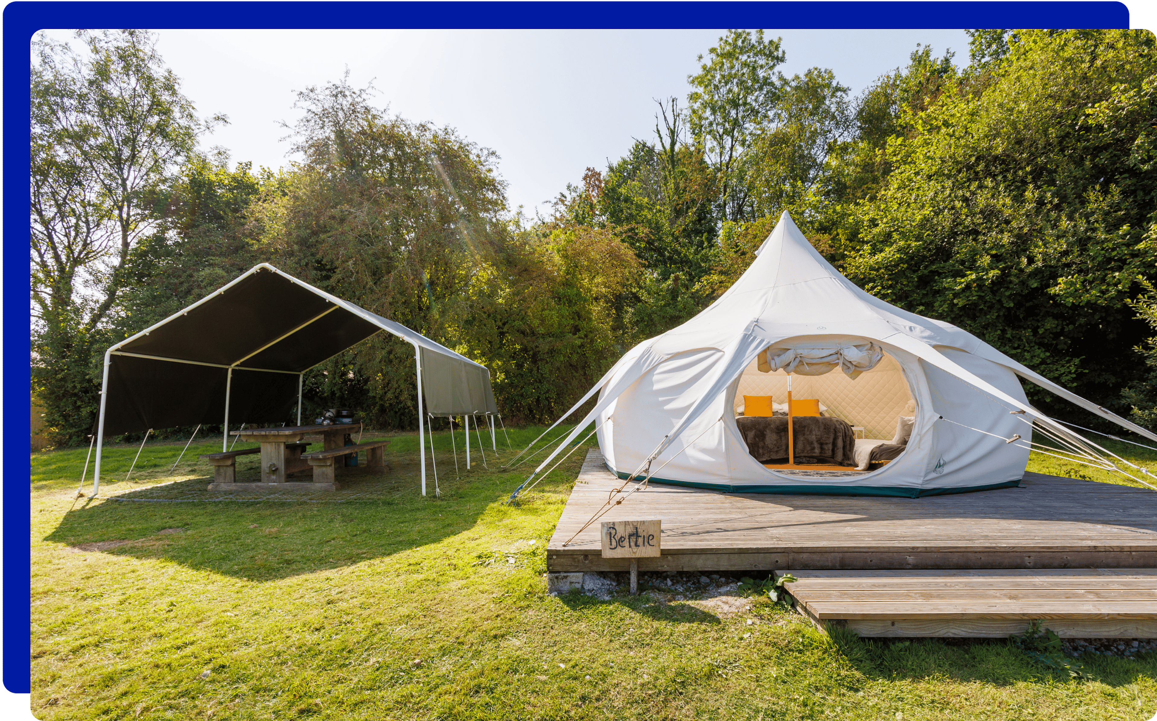 Camping and glamping at Roadford Lake