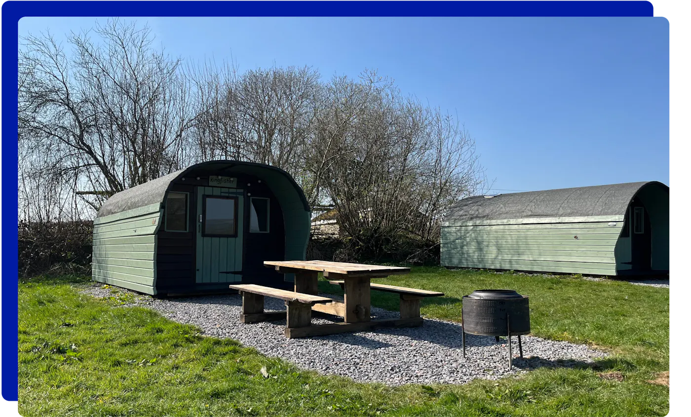 Glamping and camping at Wimbleball Lake