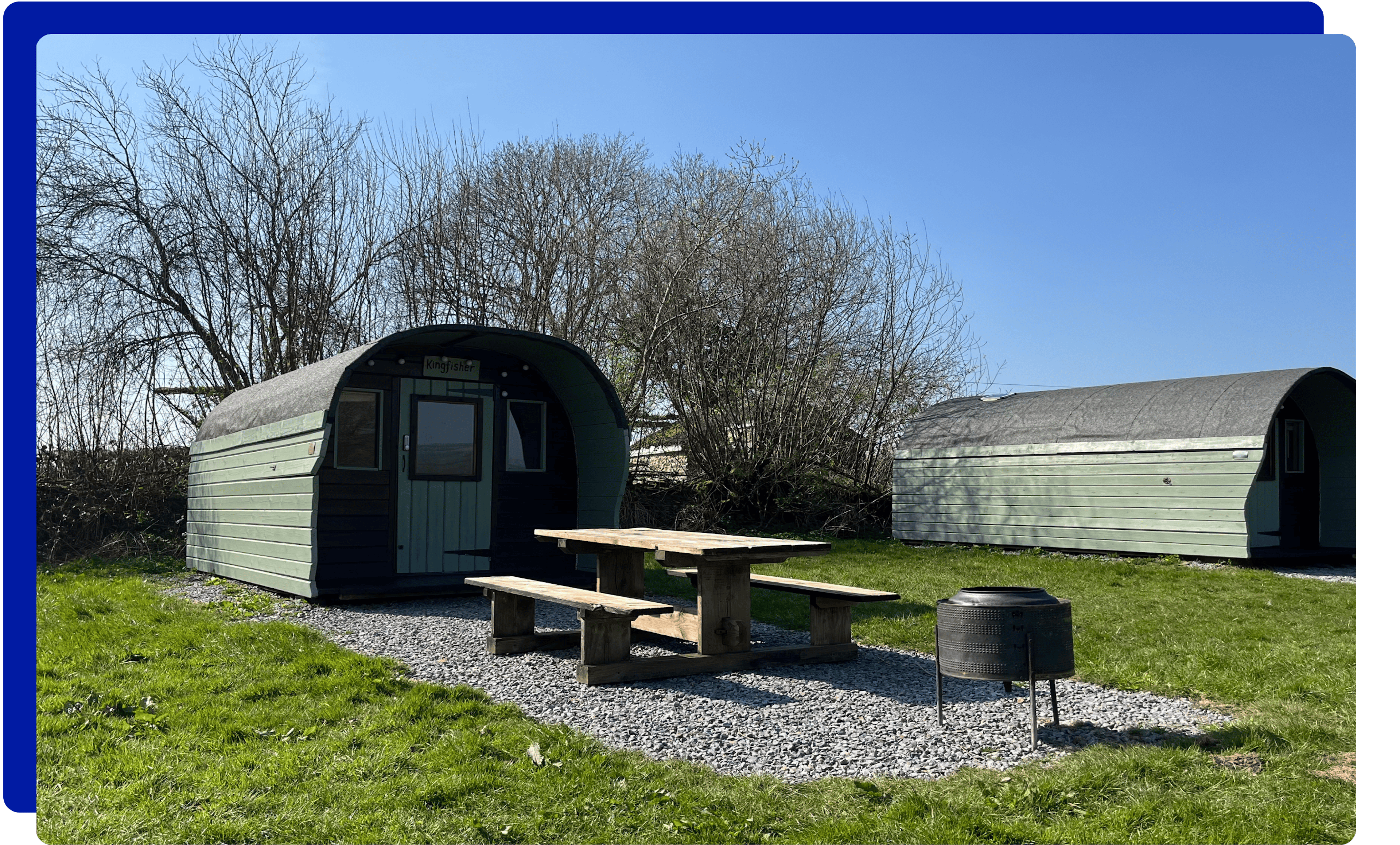 Glamping and camping at Wimbleball Lake