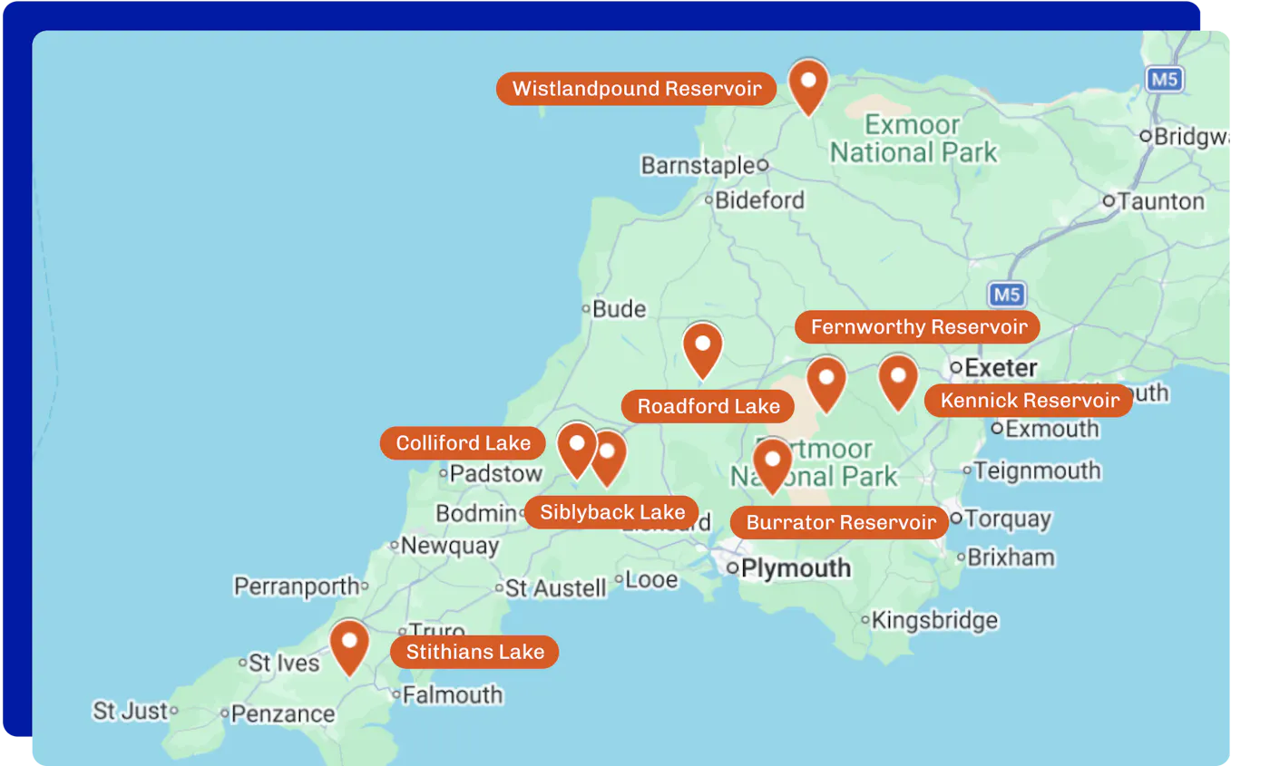 Trout fishing in Cornwall and Devon