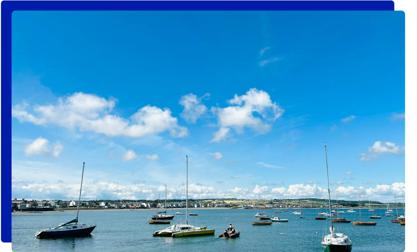 Boats in the harbour at Skerries, County Dublin