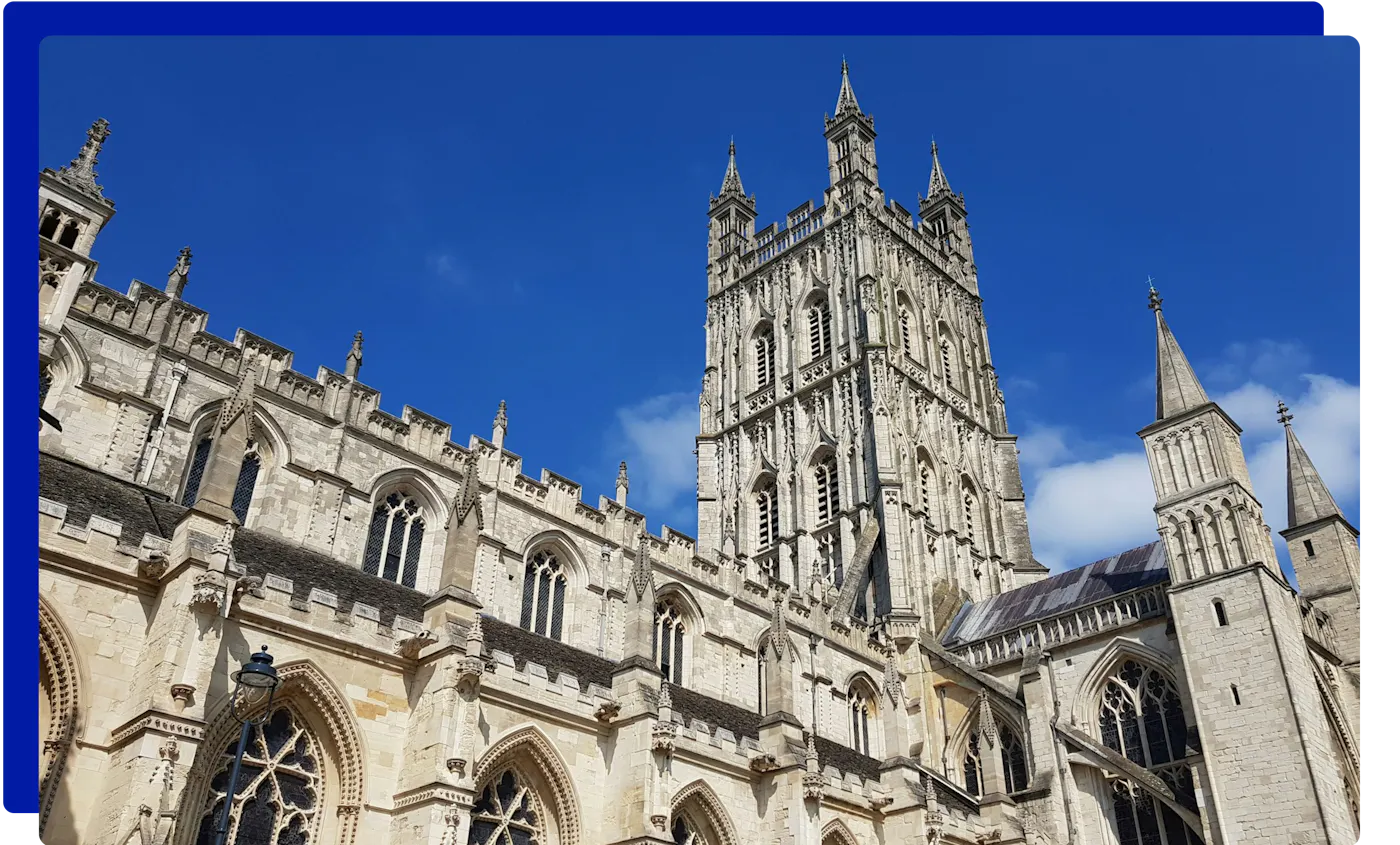 Gloucester Cathedral in Gloucester